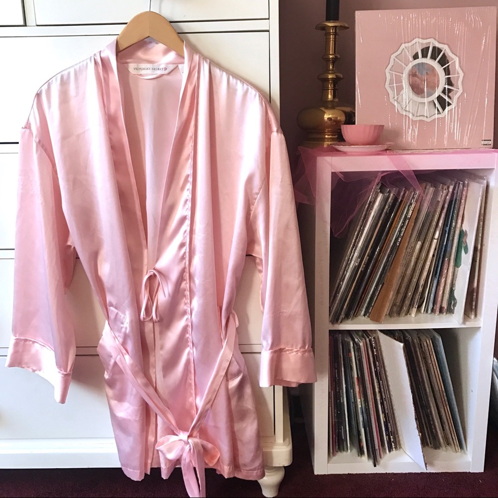 VS Victoria Secret VNTG Y2K 2000’s Baby Pink Robe Vintage Rare Pastel 1990’s Hot